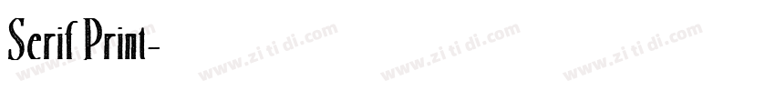 Serif Print字体转换 Serif Print字体转换